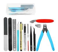 BGTXINGI Gundam Lot de 12 outils de base pour modélisme pour modélisme, assemblage, réparation et fixation