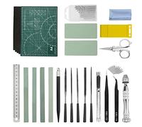 BGTXINGI Kit de 45 outils de base pour modélisme Gundam avec boîte en plastique pour assemblage de maquettes de voiture, réparation et fixation