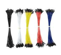 BGTXINGI Lot de 150 fils de raccordement pour platine d'expérimentation en PVC 5 couleurs 1 broche 2,54 mm femelle vers femelle 200 mm