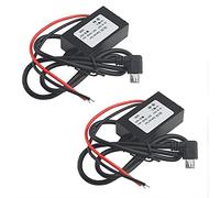 BGTXINGI Lot de 2 modules convertisseur DC Buck 3 A 12 V 24 V vers 5 V avec port micro USB (interface USB à angle droit)