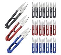 BGTXINGI Lot de 24 ciseaux de couture en forme de U - Petite pince à couper - Pince à broder - Mini fil de coupe - Ciseaux pour point de croix - Pour projets artistiques et ménagers