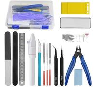 BGTXINGI Lot de 24 outils de base pour modélisme Gundam - Kit d'outils de réparation et de fixation