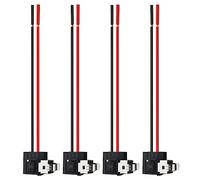 BGTXINGI Lot de 4 adaptateurs d'ampoule de phare antibrouillard H1 H3 pour faisceau de câblage pour ampoule LED H1