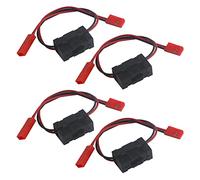 BGTXINGI Lot de 4 interrupteurs marche/arrêt avec connecteur JST pour voiture, chenille, camion, avion (rouge)