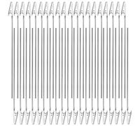 BGTXINGI Lot de 40 pinces crocodiles Gundam pour aérographe - Outil de modélisme pour loisirs créatifs, mémo photo (argent)