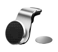 BGUGOSNBA Support Magnétique for Téléphone avec Navigation Intégrée, Support Rotatif À 360° for Grille D'aération De Voiture(Silvery)