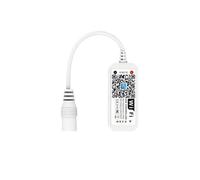 BGWKIMXEP Contrôleur WiFi RGBW RGB Magic Home APP compatible avec Alexa Home DC12-24V Monochrome RGB LED Lumière avec variateur vocal (RGBW)