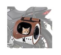 Bgyhdusim Sac de transport portable pour chien et chat pour Piaggio Vespa Disney 2023, résistant aux intempéries, marron + blanc