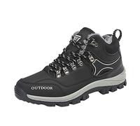 bgyujn Chaussures d'hiver pour homme - Chaussures de randonnée chaudes - Chaussures pieds nus - Imperméables - Ergonomiques - Soulagement de la douleur - Chaussures pieds nus pour l'hiver - Chaussures