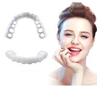 3 Paires Sourire Parfait Dentier Comfort Fit Flex Dent Instant Cosmétiques Fausses Dents Couvrir Les Dents Imparfaites Pour Homme Et Femme 3 Supérieur Et 3 Inférieur