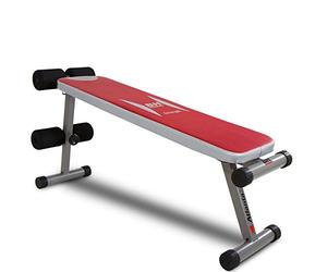 BH Fitness Atlanta 300 G59X - Banc Plat Pliable - Multi-Positions - pour abdominaux et Le Haut du Corps