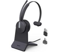Bh70 Casque Sans Fil Avec Microphone Antibruit,Casque D'Équipe Pour Bureau 35 H D'Autonomie Parlante,Casque Bluetooth Mono Fonctionnant ¿ 90 Min,Charge Rapide