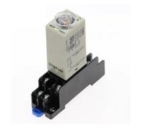 BHBHCPZGR 1 bouton rotatif DPDT 24 V 0-10 s CC pour minuterie, relais de temporisation H3Y-2 avec prise de base PYF08A BHBHCPZGR