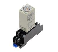 BHBHCPZGR 1 bouton rotatif DPDT de 0 à 10 minutes avec minuterie, relais de temporisation DC 12 V H3Y-2 avec prise de base PYF08A BHBHCPZGR