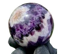 BHBHCPZGR Boule d'améthyste de rêve en cristal de quartz Décoration 1 pièce Ornements (taille : 9-10 cm)