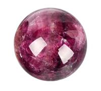 BHBHCPZGR Boule de cristal de quartz en fluorite violette de 60 mm, sphère de divination en améthyste, orbe décoratif pour la maison, cadeaux