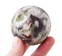 BHBHCPZGR Boule de cristal en agate pour décoration de bureau ou de maison, 40 à 50 mm