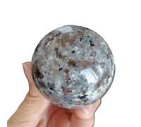 BHBHCPZGR Boule de flamme en pierre, cristal de quartz, boule de divination (taille : 1-1,3 kg)
