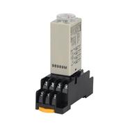 BHBHCPZGR Minuteur à bouton rotatif avec retard d'allumage H3Y-4, 1 pièce, 24 V CA, 0-10 secondes, 14 broches avec base PYF14A