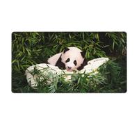 BHCASE Tapis de souris en caoutchouc avec imprimé mignon petit panda 40,6 x 74,9 cm : forte adhérence et durabilité, épais et antidérapant