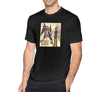 BHE Men's Tshirt Gunodam New Summer Slim Short Sleeve Retro Fashion 3D Printed T-Shirt Manches Courtes(XX-Large)