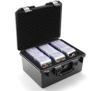 Bheddi Boîte de Rangement pour Cartes Graduées, Top Loader Box Compatible avec les étuis PSA, CSG, BGS, SGC, Boite Rangement Carte avec Séparateurs - 3 Compartiments pour Carte Évaluées