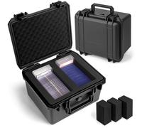 Bheddi Boîte de Rangement pour Cartes Graduées, Top Loader Box Compatible avec les étuis PSA, CSG, BGS, SGC, Boite Rangement Carte avec Séparateurs - 2 Compartiments pour Carte Évaluées