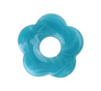 BHFYOB Pendentifs en résine teintée avec cinq pétales creux en forme de fleur, accessoires de bijoux pour boucles d'oreilles, bijoux artisanaux