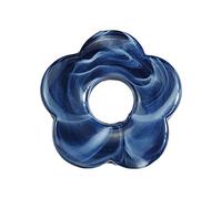 BHFYOB Pendentifs en résine teintée avec cinq pétales creux en forme de fleur, accessoires de bijoux pour boucles d'oreilles, bijoux artisanaux