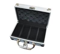 BHFZIAP Étui de rangement durable verrouillable avec poignée - Boîte de collecte robuste, silver, 19.5cmx11cmx7.5cm, comme description