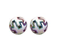 BHFZIAP Lot de 2 ballons de football taille 5 légers et portables pour match de club, compétition, style F