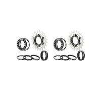 BHFZIAP Lot de 2 cassettes à vitesse unique pour pignon de vélo Noir