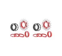 BHFZIAP Lot de 2 entretoises de cassette 19T pour vélo Rouge