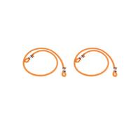 BHFZIAP Lot de 2 tendeurs élastiques robustes pour trampoline pour enfants Orange 12 mm x 120 cm