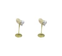 BHFZIAP Lot de 2 verres à champagne en forme de coquillage de conque - Cadeau unique pour femme et homme - Style B