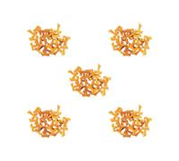 BHFZIAP Lot de 30 petites breloques en bois en forme de croix pour fête, collier, bracelet, porte-clés, 2.4cmx2.7cmx0.5cm, Polyester