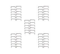 BHFZIAP Lot de 5 boutons de porte et tiroir pour maison de poupée - 12 x 1/12 - Argenté