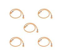 BHFZIAP Lot de 5 tendeurs élastiques robustes pour trampoline pour enfants Orange 12 x 120 cm