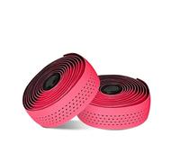 BHGMGEBLV Guidoline Moto Bande De Guidon Vélo Route Haute Ténacité PU + EVA Silicone Anti-dérapant Absorbant Les Chocs Poignée Ceinture Vélos(Pink)