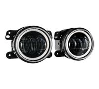 BHGMGEBLV Phare Avant Pour Jeep Pour Wrangler JK TJ LJ 2007-2018 Ensemble Feux Antibrouillard Avant 4 Pouces 30W LED Feu Antibrouillard Avec Clignotant Ambre DRL Blanc Feux Avant