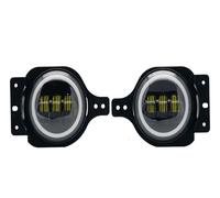 BHGMGEBLV Phare Avant Pour Jeep Pour Wrangler JL 2018-2024 IP65 Feux Antibrouillard LED Étanches 60W DRL Avec Support De Montage De Harnais 6000K 1200LM Feux Avant(A)