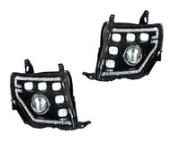 BHGMGEBLV Phare Avant Pour Mitsubishi Pour Pajero V97 2009-2021 Ensemble De Phares Automatiques À LED Mise À Niveau Lentille Projecteur Dynamique 6 Lampes Avant Voiture Feux Avant