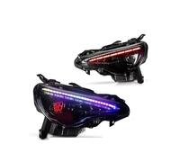 BHGMGEBLV Phare Avant Pour Toyota Pour GT86 Pour BRZ 2012-2018 2019 2020 LED Écoulement De L'eau Scintillement Plug And Play Phares DRL Paire D'assemblage Phares Voiture Feux Avant(Left Hand Drive)