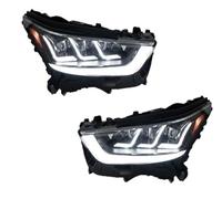 BHGMGEBLV Phare Avant Pour Toyota Pour Highlander 2022 2023 Mise À Niveau Projecteur LED Trois Lentilles Lumière Dynamique Accessoires Lampes Avant Voiture Feux Avant(A)