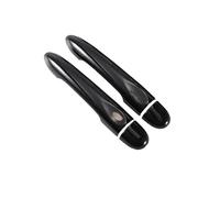 BHGMGEBLV Poignées Extérieures De Voiture Pour Megane 3 MK3 2008 2009 2010 2011 2012 2013 2014 2016 Couvercle De Poignée Porte Voiture Garniture Style(2Dr no key 1 button)