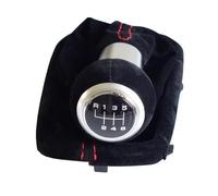 BHGMGEBLV Pour A3 S3 2001 2002 2003 5 6 Vitesses Pommeau De Levier Vitesse Guêtre Couvercle Démarrage Bouton Levier Vitesse(6 Speed-Black)