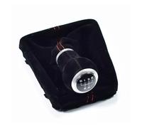 BHGMGEBLV Pour A3 S3 8V S-line 2014-2020 5 6 Vitesses Pommeau De Levier Vitesse Guêtre En Cuir Suédé Couvercle Botte Bouton Levier Vitesse(5 Speed Black Boot)