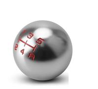 BHGMGEBLV Pour Civic City FD2 FN2 EP3 TYPE Pour R DC2 DC5 Bouton 5/6 Vitesses Aluminium Mat Forme Boule Pommeau Levier Vitesse Bouton Levier Vitesse(5speed silvery)