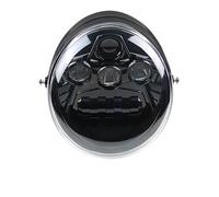 BHGMGEBLV Pour V Rod VRSCF VRSC VRSCR 2002-2017 Phare Avant À LED 60 W Moto Feux De Croisement Et Route Optique De Moto Ronde(Black)