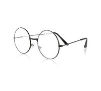 BHGT 1 Paire Lunettes Rondes de Père Noël Lunettes Rétro Hippie pour Fête Noël Accessoire Cosplay Père Noël Carnaval Party Cadeau (noir)